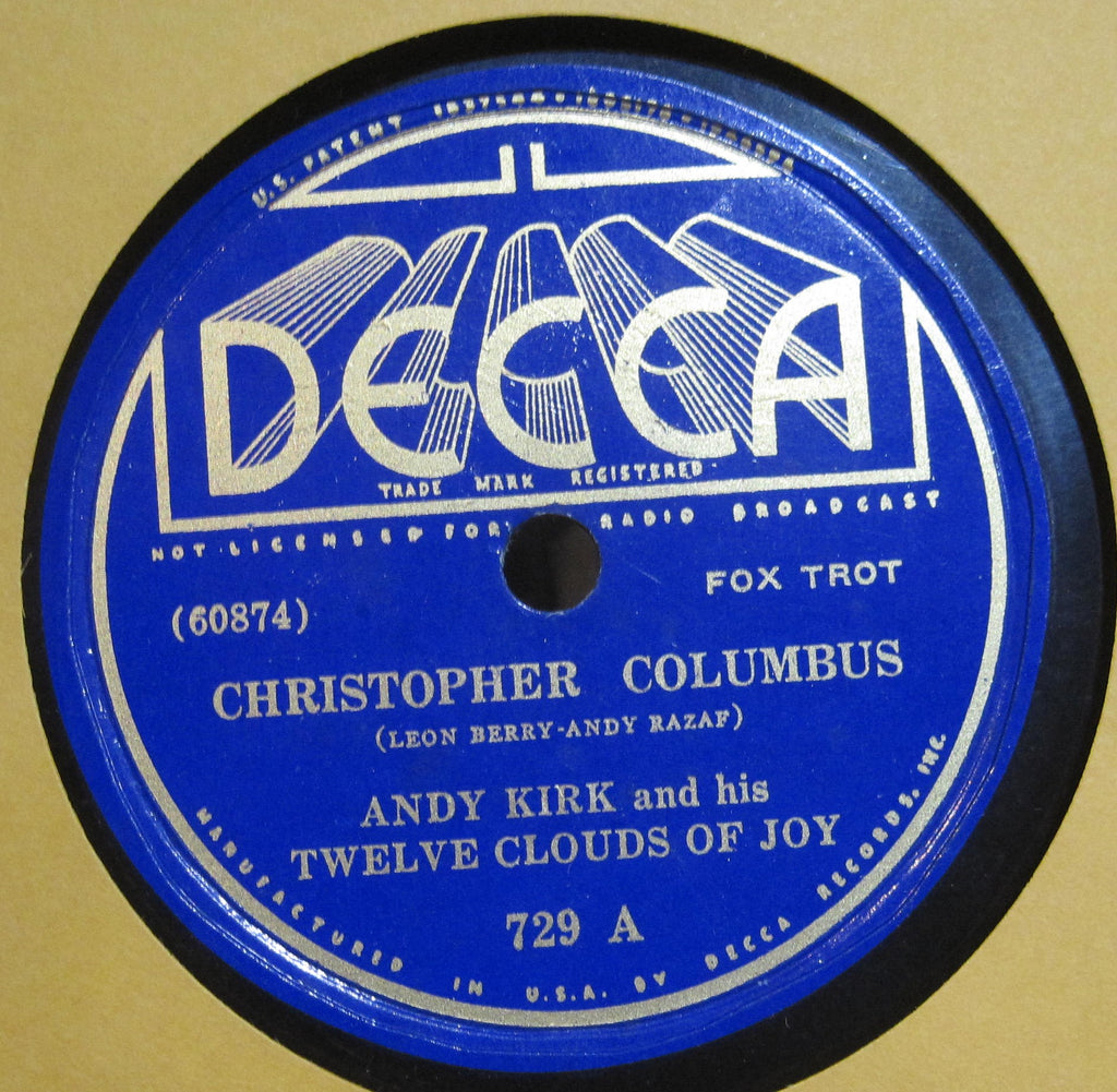 Andy Kirk & His Twelve Clouds of Joy - Christopher Columbus b/w Froggy Bottom