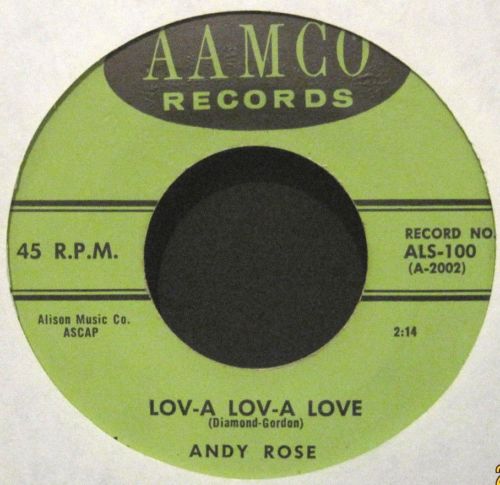 Andy Love - Lov-A Lov-A Love b/w Just Young