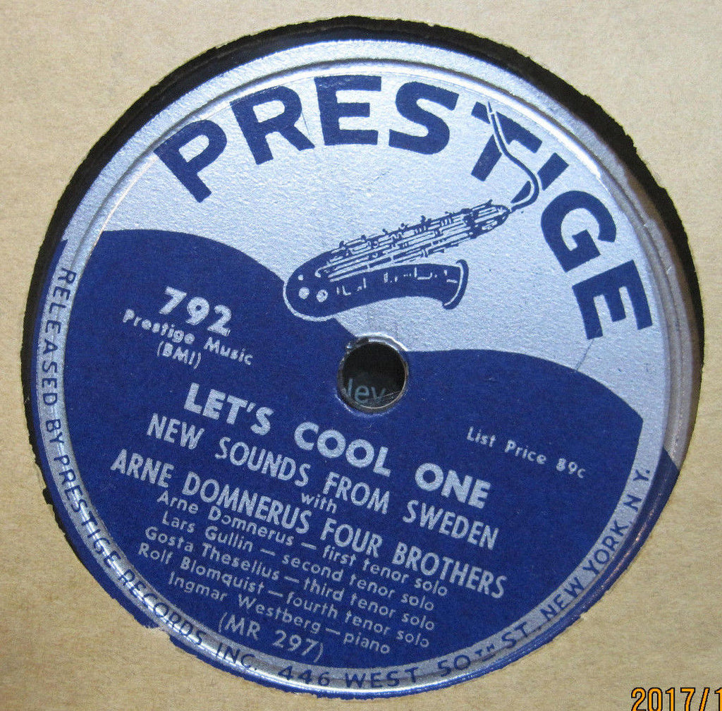 Arne Domnerus Four Brothers - Let's Cool One b/w Anytime For You