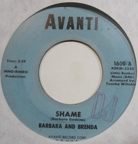 Barbara and Brenda - Shame b/w Let's Get Together