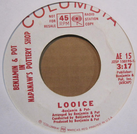 Benjamin & Pot in Napanaw's Pottery Shop - Looice b/w Been Dere - Promo