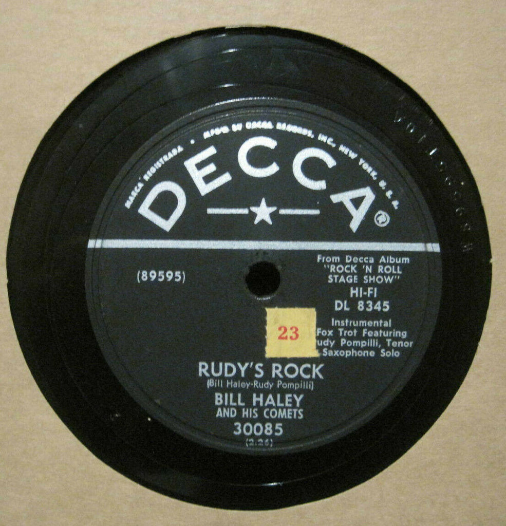 Bill Haley & His Comets - Rudy's Rock b/w Blue Comet Blues