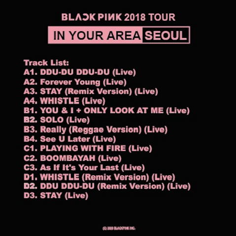 2LP 新品 BLACKPINK 2018 Tour In Your Area-