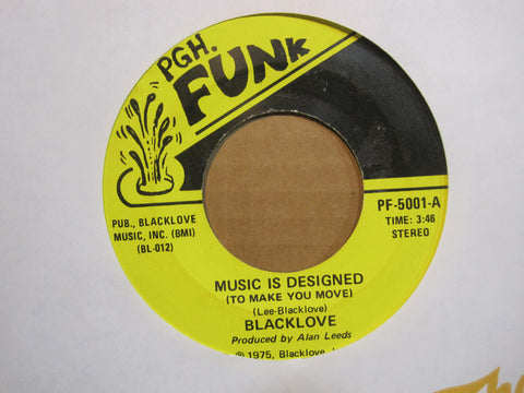 Blacklove - Music is Designed(To Make You Move) b/w Revolution Solution