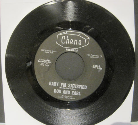 Bob and Earl - The Sissy b/w Baby I'm Satisfied