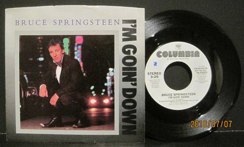 Bruce Springsteen - I'm Going Down (Both Sides) White Label Promo w/ PS
