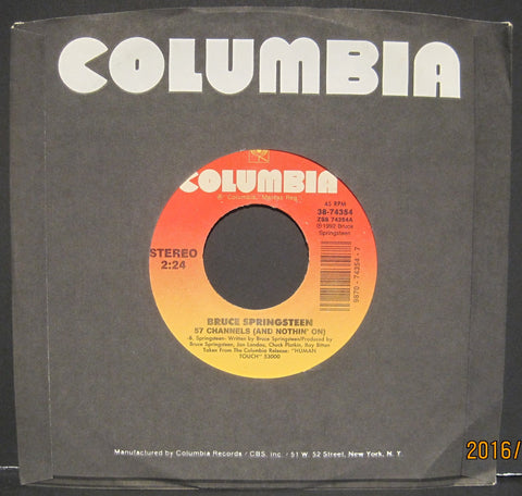 Bruce Springsteen "57 Channels" b/w "Part Man Part Monkey"