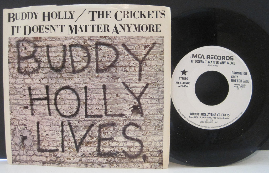 Buddy Holly & The Crickets - It Doesn't Matter Anymore Promo w/ PS