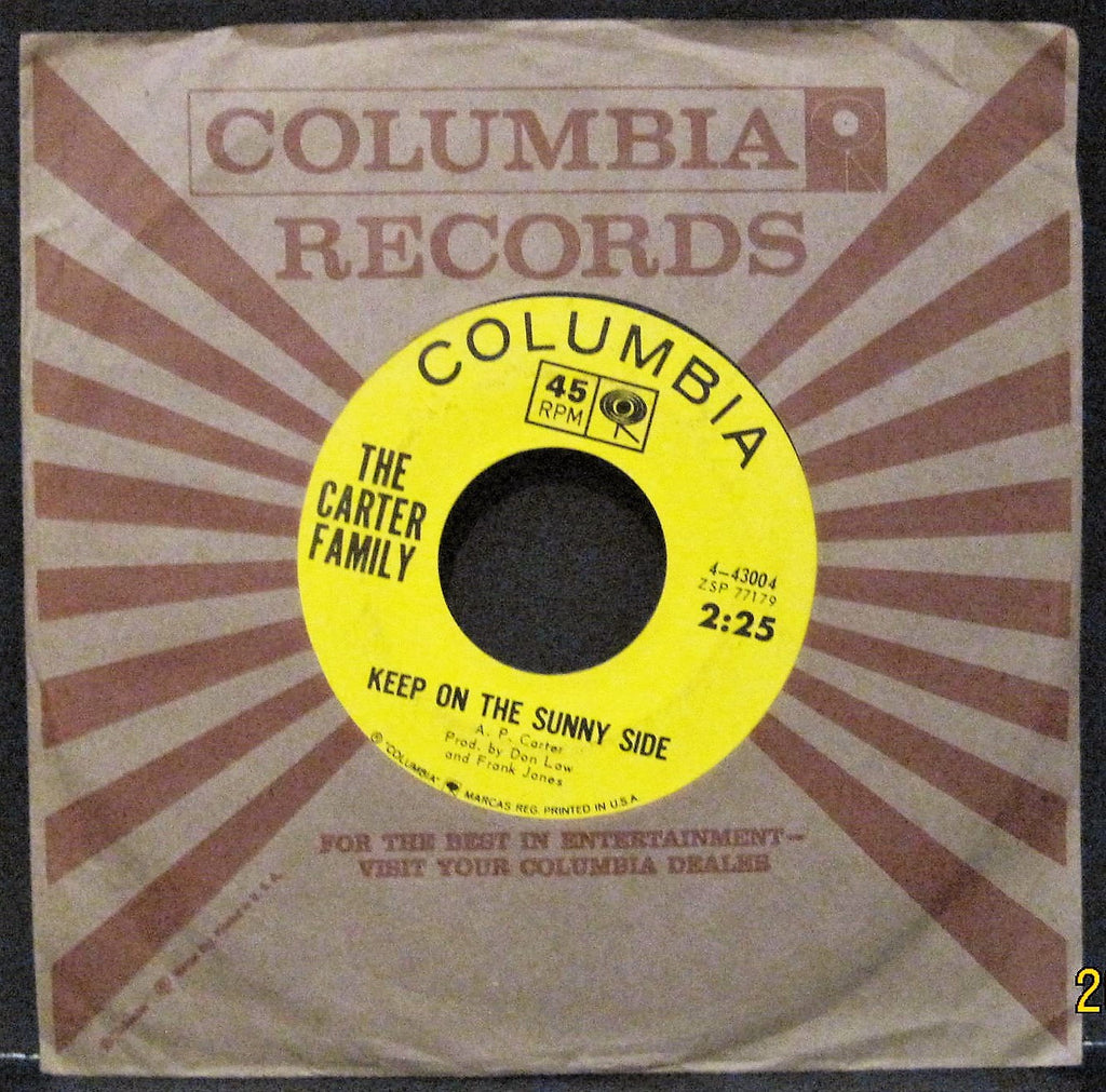 Carter Family - Keep On The Sunny Side b/w Fair and Tender Ladies