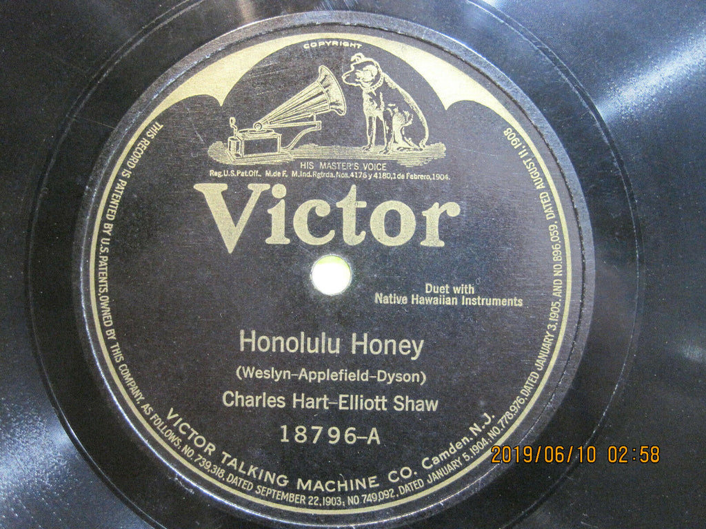 Charles Hart & Elliott Shaw - Honolulu Honey b/w Sweet Hawaiian Girl of Mine