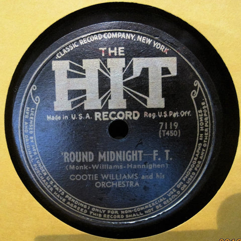 Cootie Williams Orch. w/ Bud Powell - Round Midnight b/w Somebody's Gotta Go