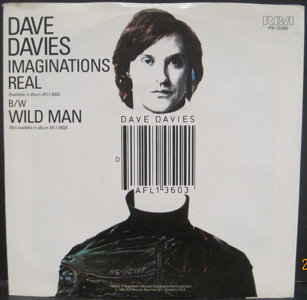 Dave Davies - Imaginations Real b/w Wild Man w/ PS