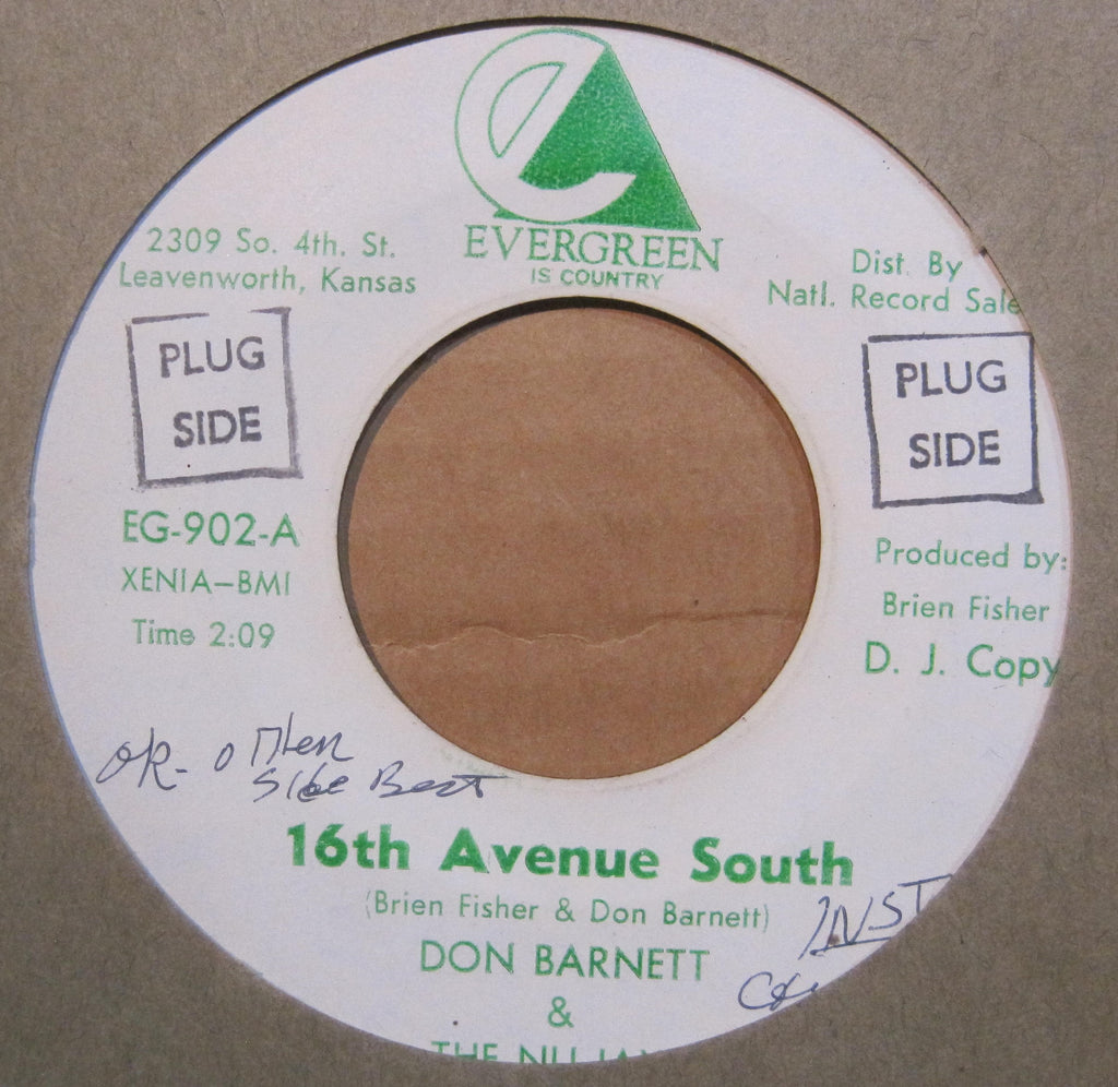 Don Barnett & The Nu -Jays - 16th Avenue South b/w Mississippi Mud-Hog