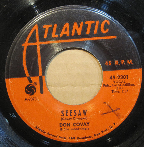 Don Covay & The Goodtimers - SEESAW b/w I'll Never Get Enough of Your Love