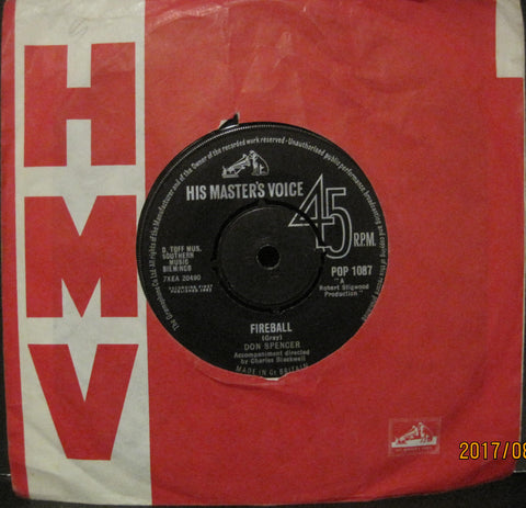 Don Spencer - Fireball b/w I'm All Alone Again