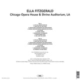 Ella Fitzgerald - Live at the Chicago Opera House & LA - 180g LP w/ Oscar Peterson Trio