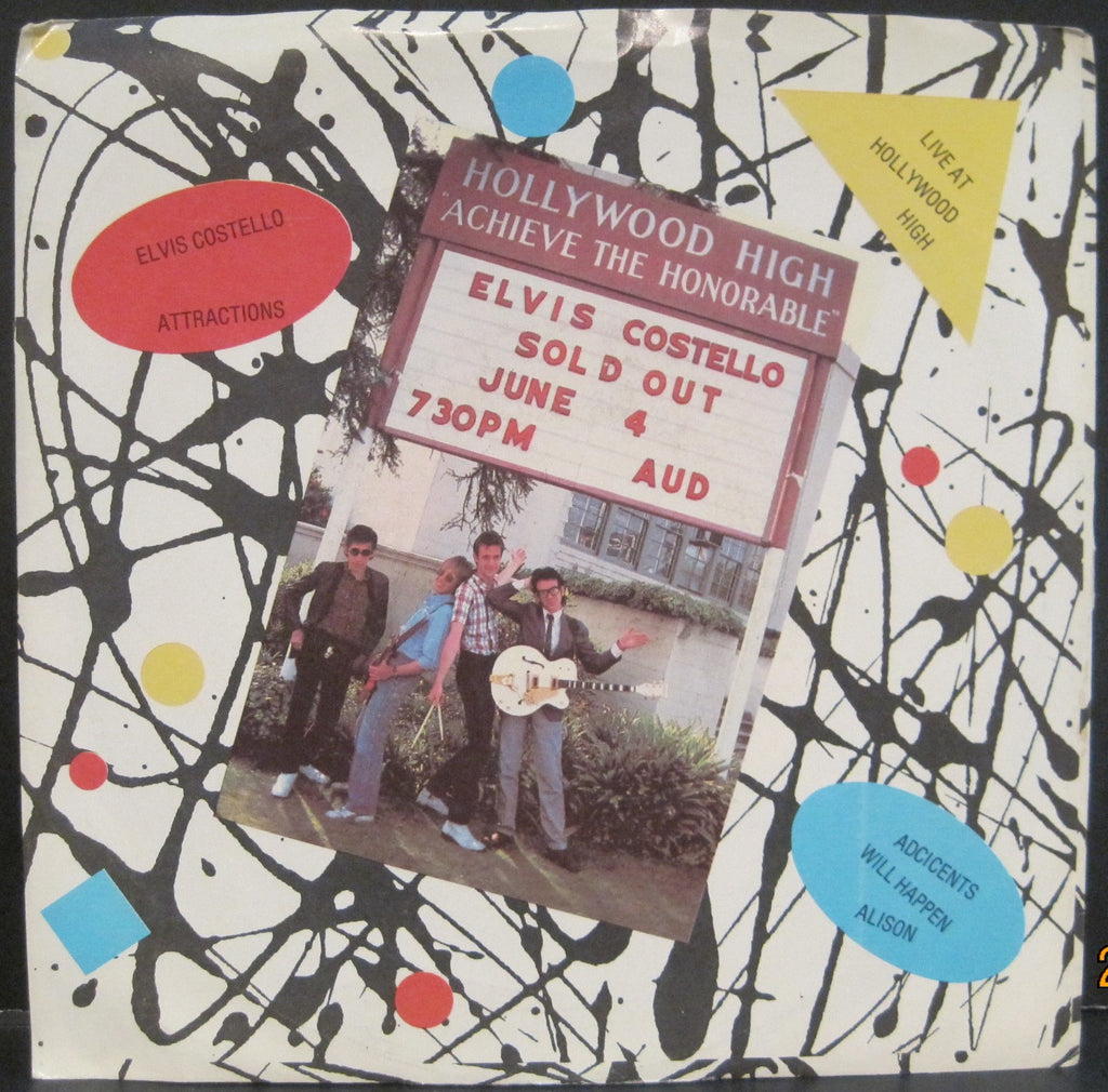 Elvis Costello - Live at Hollywood High EP w/ PS
