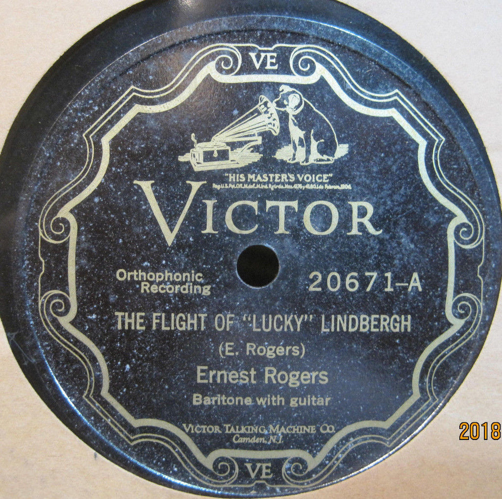 Ernest Rogers - The Flight of Lucky Lindbergh b/w Story of The Mighty Mississippi