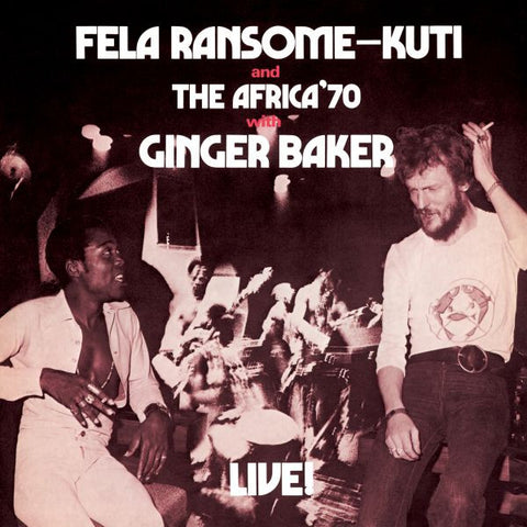 Fela Kuti and Africa '70 with Ginger Baker - Live Deluxe 2 LP set on LTD colored vinyl