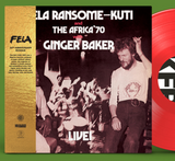 Fela Kuti and Africa '70 with Ginger Baker - Live Deluxe 2 LP set on LTD colored vinyl
