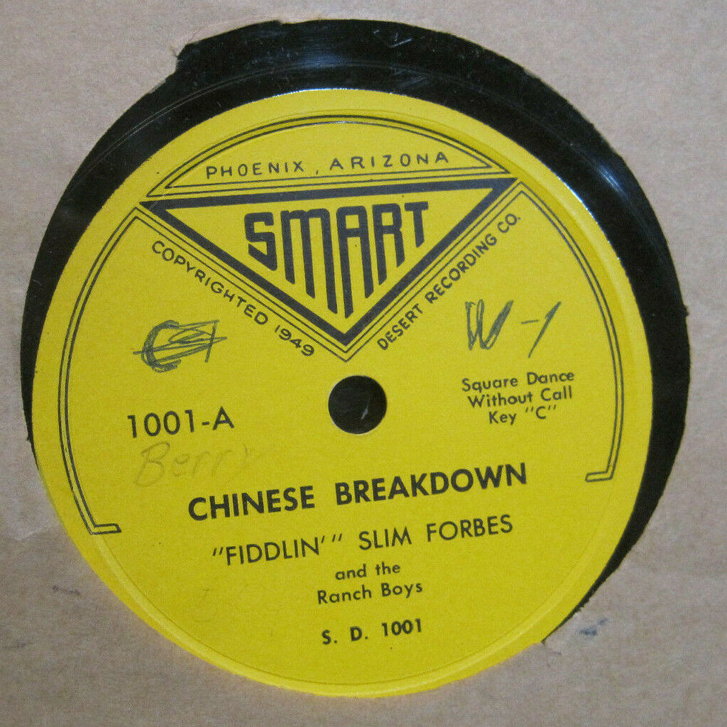 "Fiddlin" Slim Forbes - Chinese Breakdown b/w Wake Up Susan