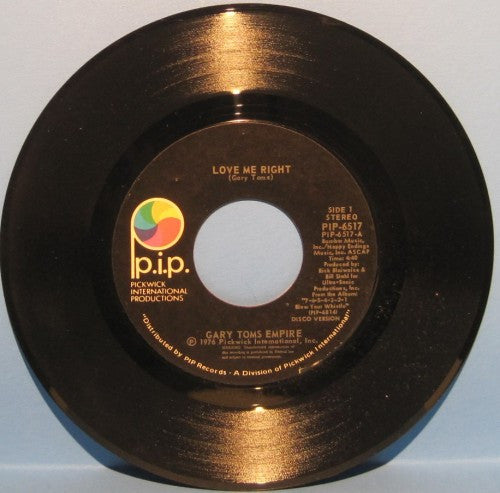 Gary Toms Empire - Love Me Right - Disco Version/ Love Me Right - Short Version