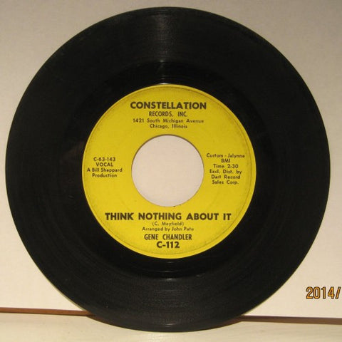 Gene Chandler - Think Nothing About It/ Wish You Were Here