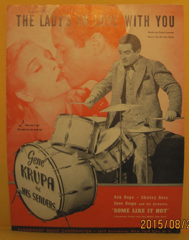 The Lady's in Love with You - 1939 Sheet Music - Gene Krupa