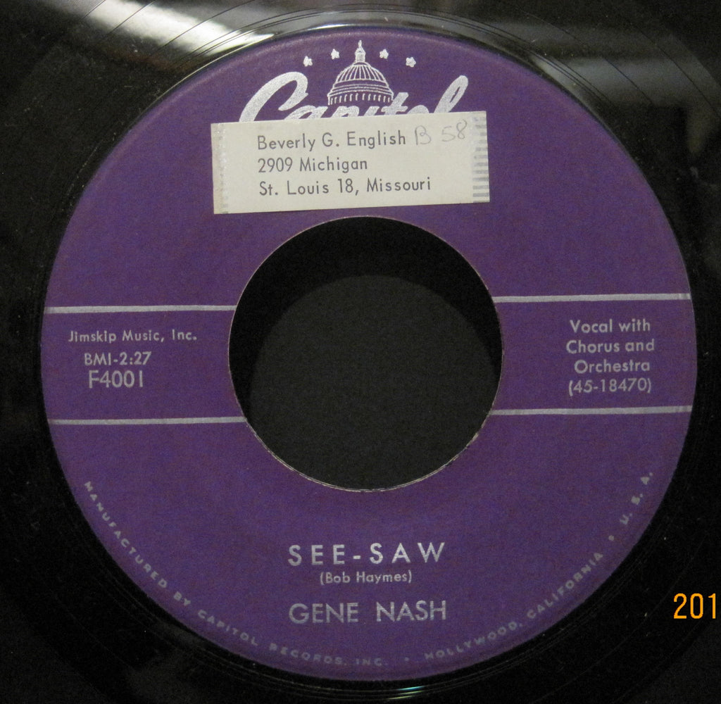 Gene Nash - I Want A Love b/w See-Saw
