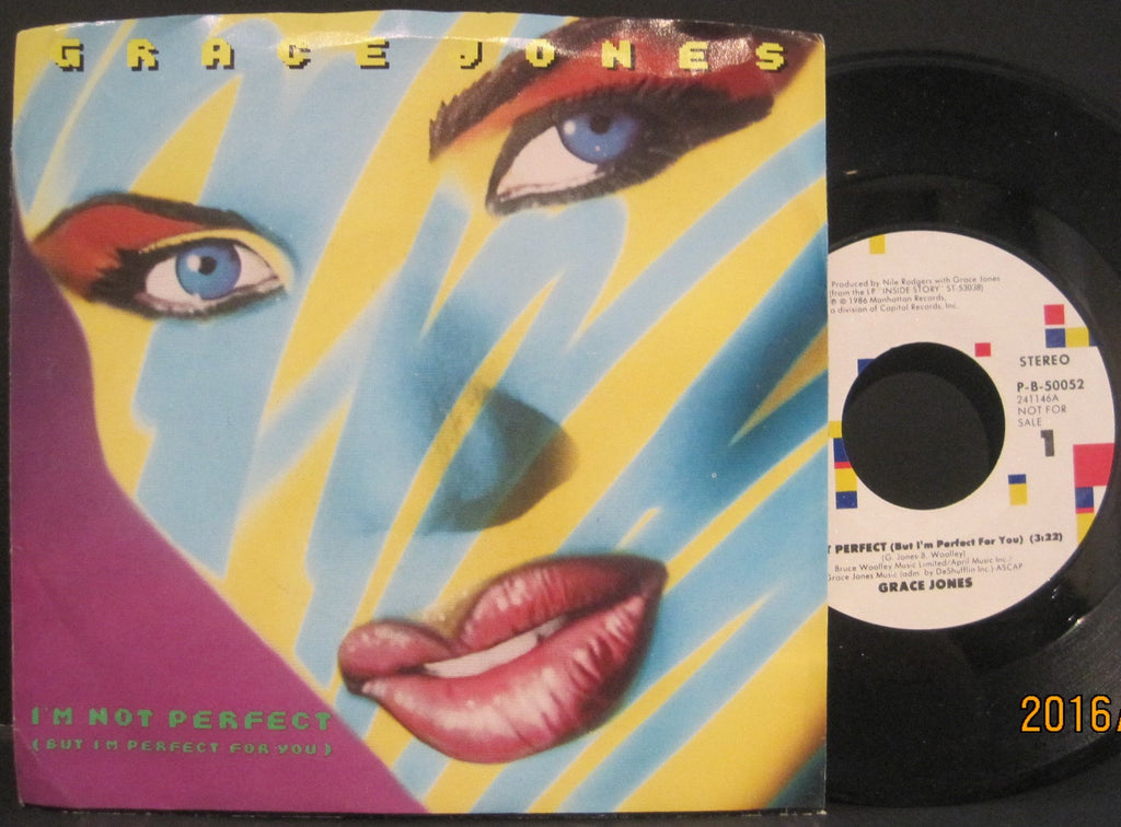 Grace Jones - I'm Not Perfect b/w Scary But Fun w/ PS