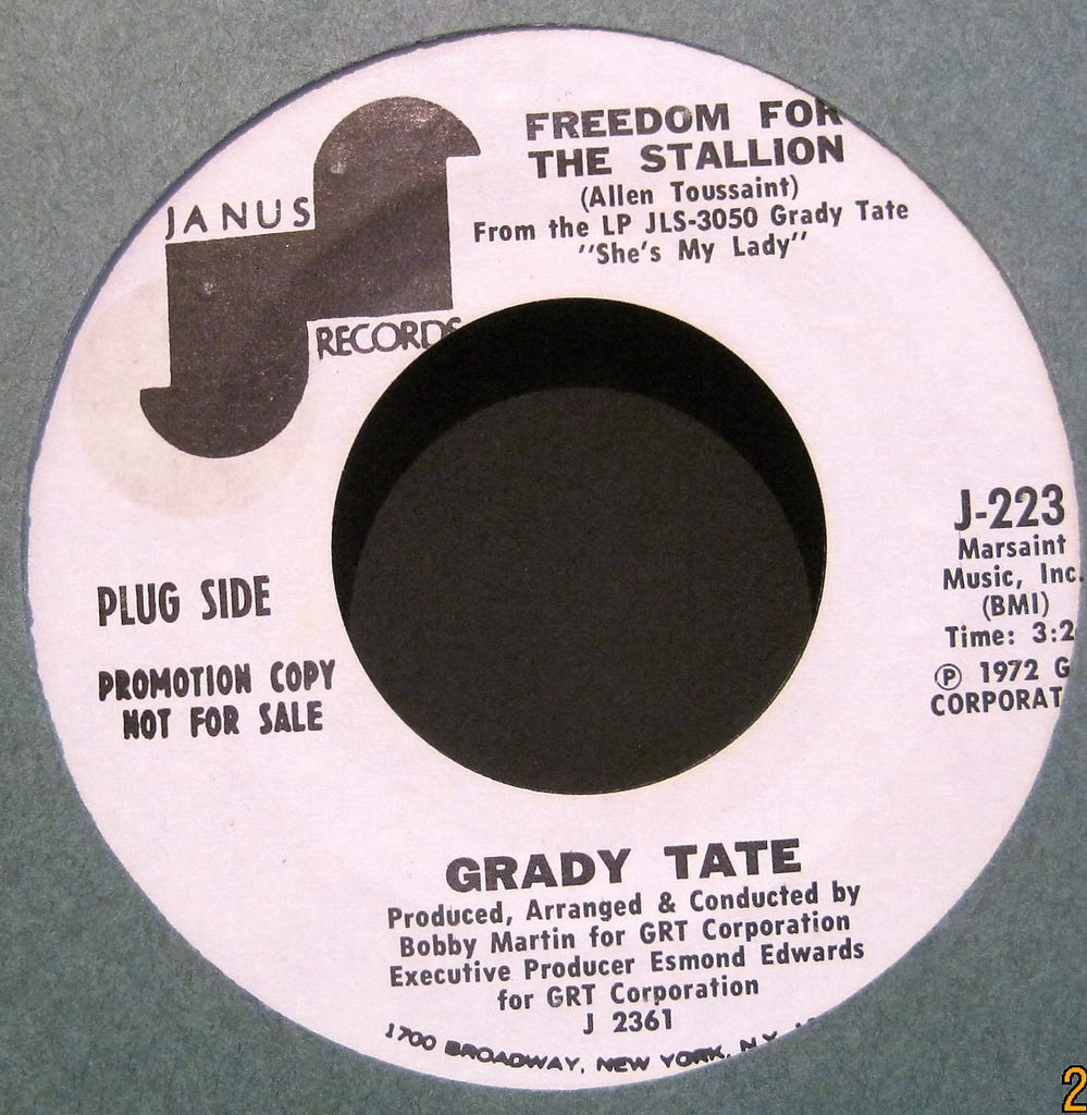 Grady Tate - Freedom For The Stallion b/w I Wish I Could Walk Away  PROMO