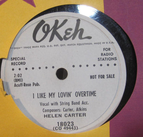 Helen Carter - I Like My Lovin' Overtime b/w You're Right
