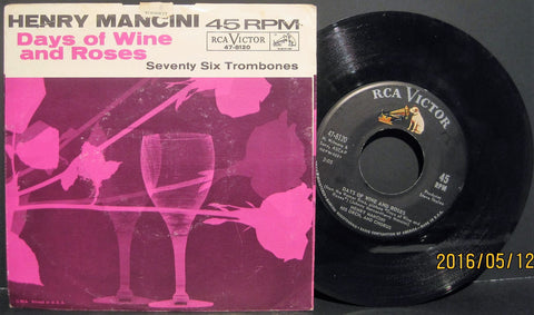 Henry Mancini - Days of Wine and Roses b/w Seventy Six Trombones
