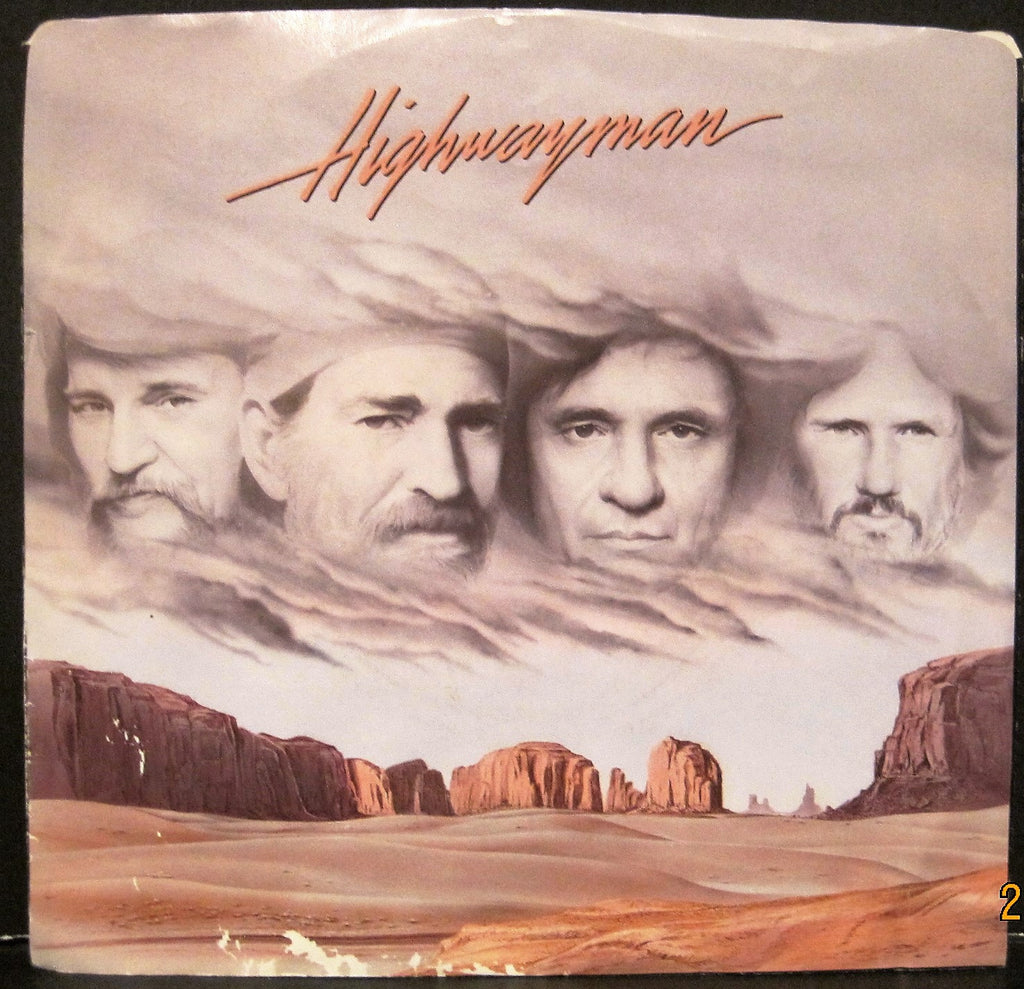 Waylon Jennings, Johnny Cash, Willie Nelson & Kris Kristoferson - Highwayman PS