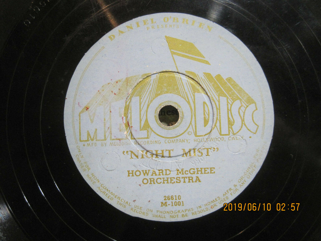 Howard McGhee & His Orchestra - Night Mist b/w Abernathy's Voo-it Voo-it