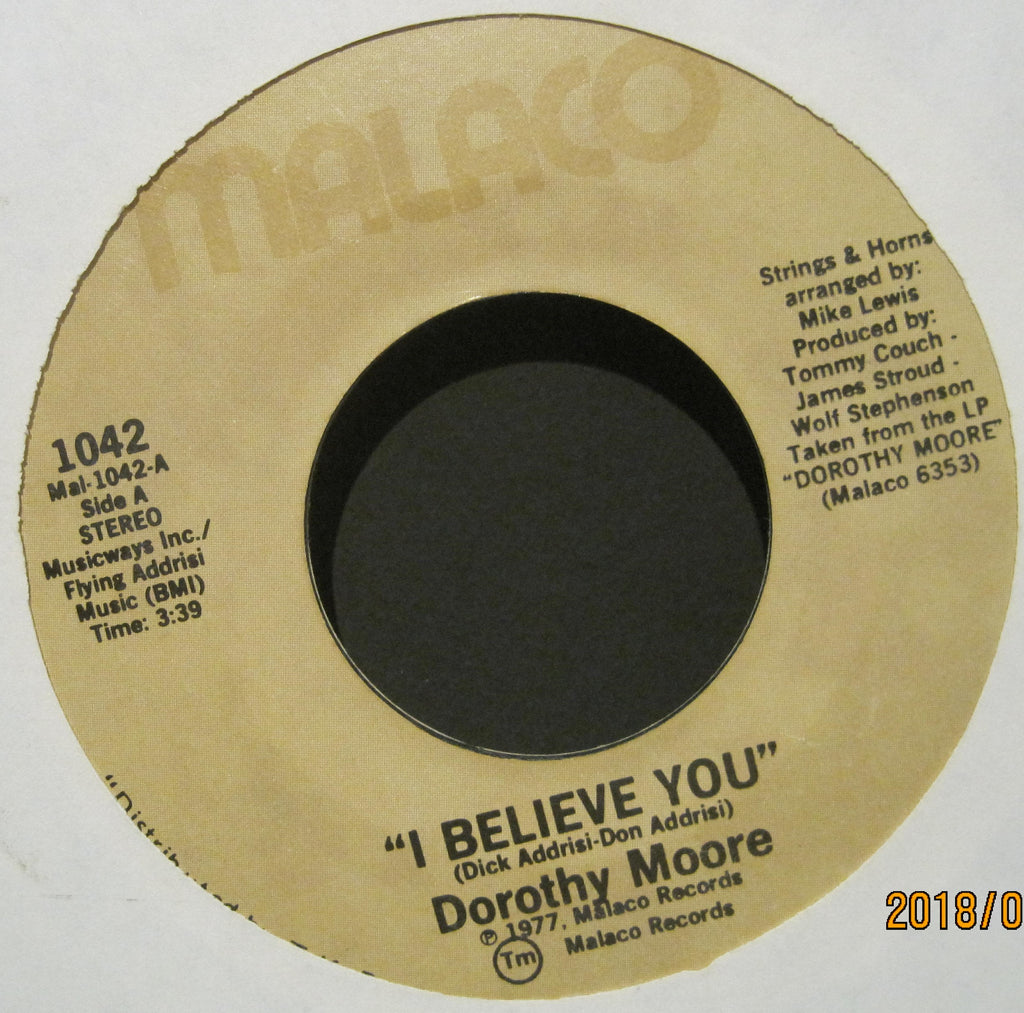 Dorothy Moore - I Believe You b/w Love Me