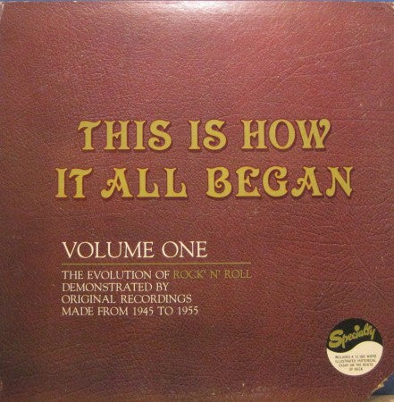 Various - This Is How It All Began Volume 1