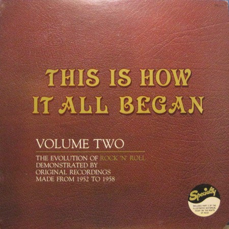 Various - This Is How It All Began Volume 2