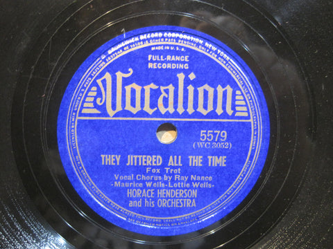 Horace Henderson & His Orchestra - They Jittered All The Time b/w Honeysuckle Rose