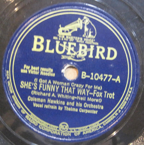 Coleman Hawkins - She's Funny That Way b/w Meet Doctor Foo