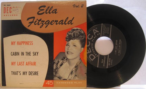 Ella Fitzgerald - Sings - Volume 2 (4 track EP)
