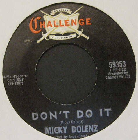 Micky Dolenz - Don't Do It b/w Plastic Symphony III Instrumental