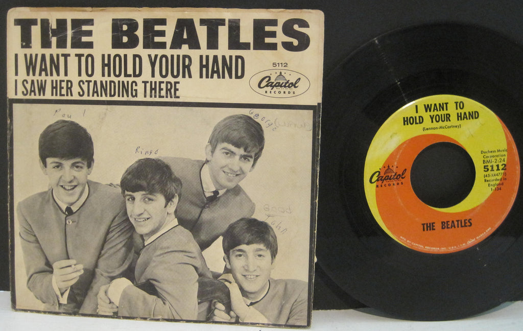 Beatles - I Want To Hold Your Hand b/w I Saw Her Standing There  PS