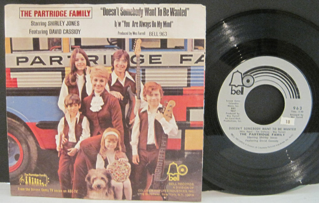 Partridge Family - Doesn't Somebody Want To Be Wanted b/w You Are Always on My Mind