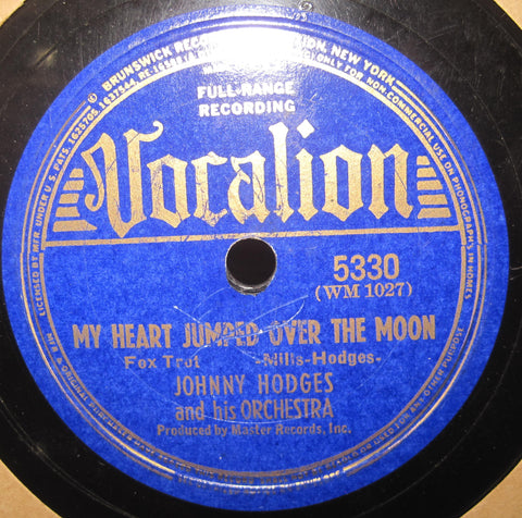 Johnny Hodges - My Heart Jumped Over The Moon b/w Truly Wonderful