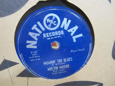 Melvin Moore w/ The Budd Johnson Orchestra - Moanin' The Blues b/w I'm Still In Love With You
