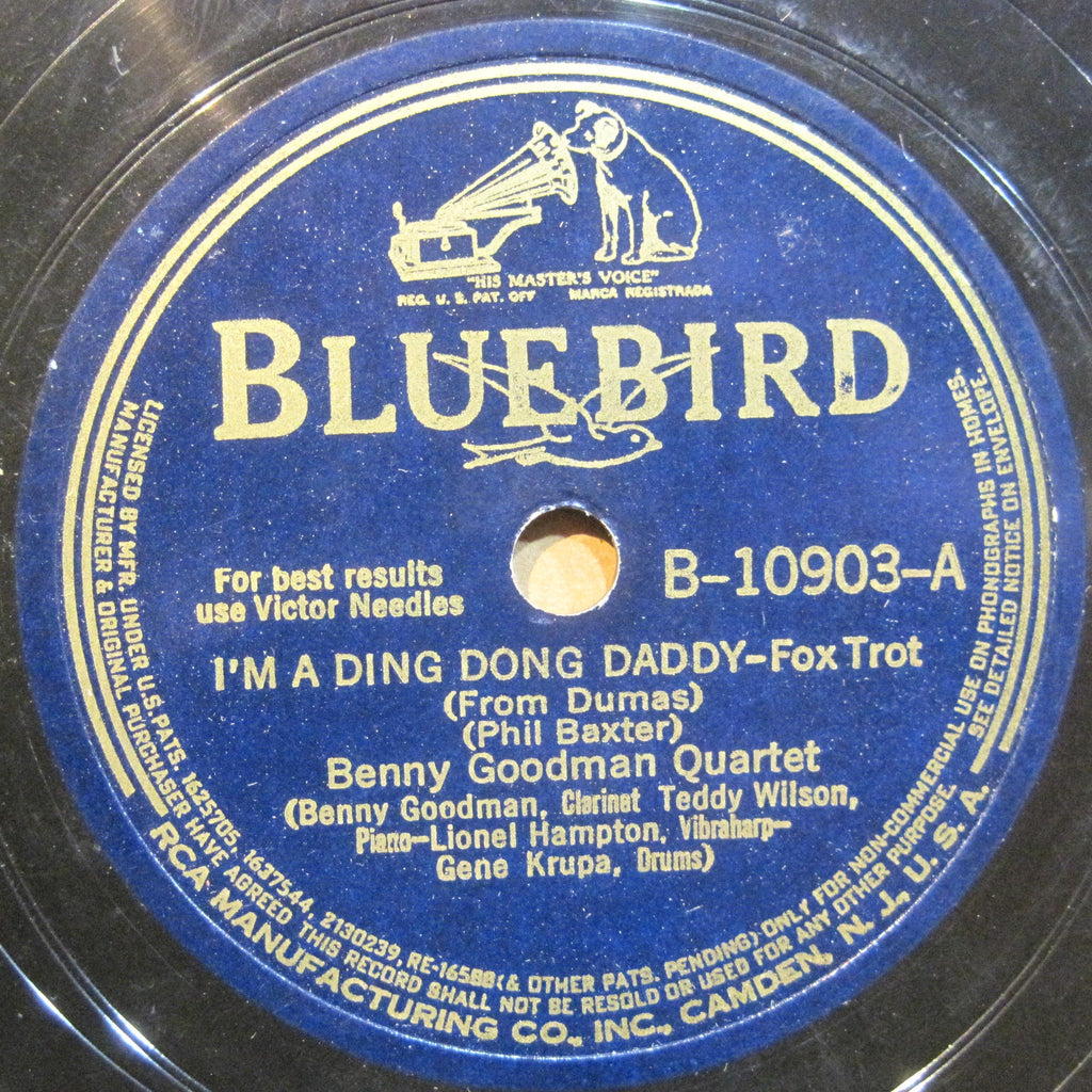 Benny Goodman Quartet - I'm A Ding Dong Daddy b/w Dizzy Spells