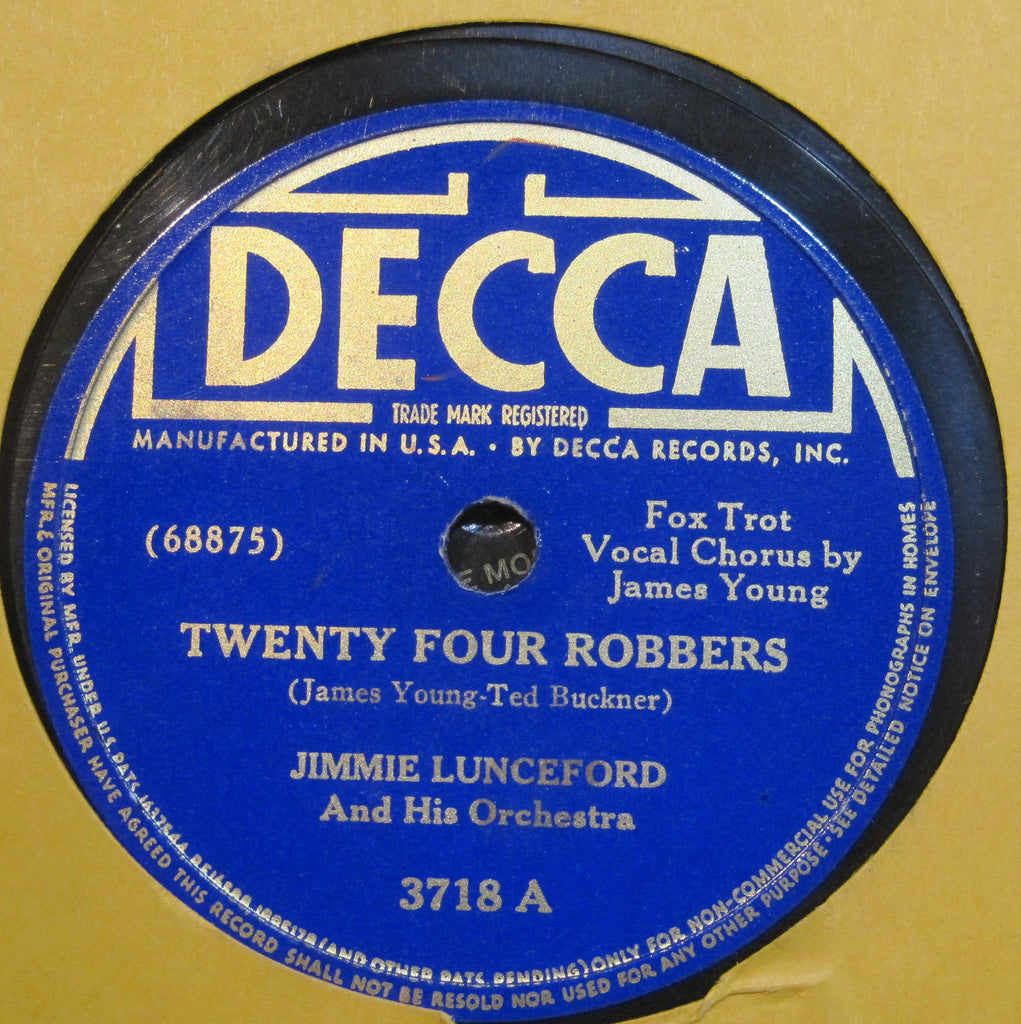 Jimmie Lunceford - Twenty Four Robbers b/w I Had a Premonition