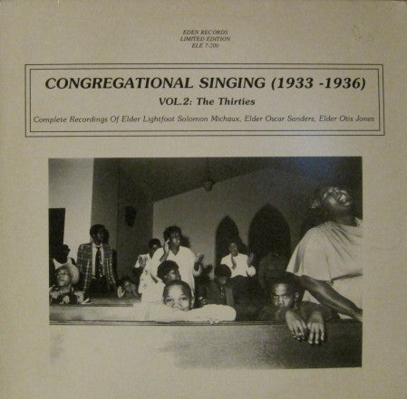 Various - Congregational Singing 1933-1936