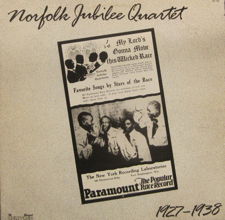 Norfolk Jubilee Quartet - 1927 to 1938